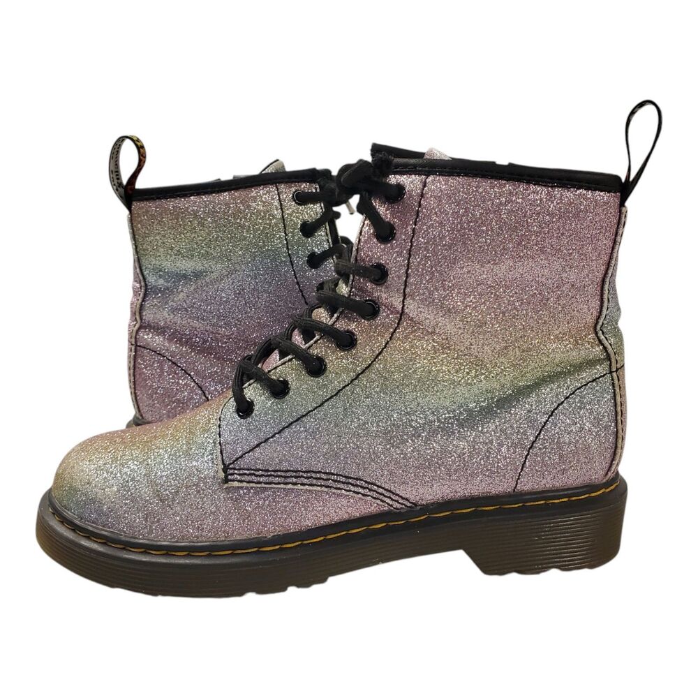 Dr. Martens Glitter Combat Boots - Multicolor